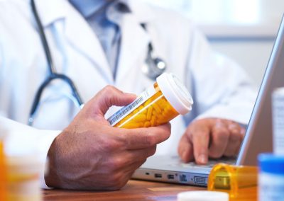 Pharmacist and Pill Bottle